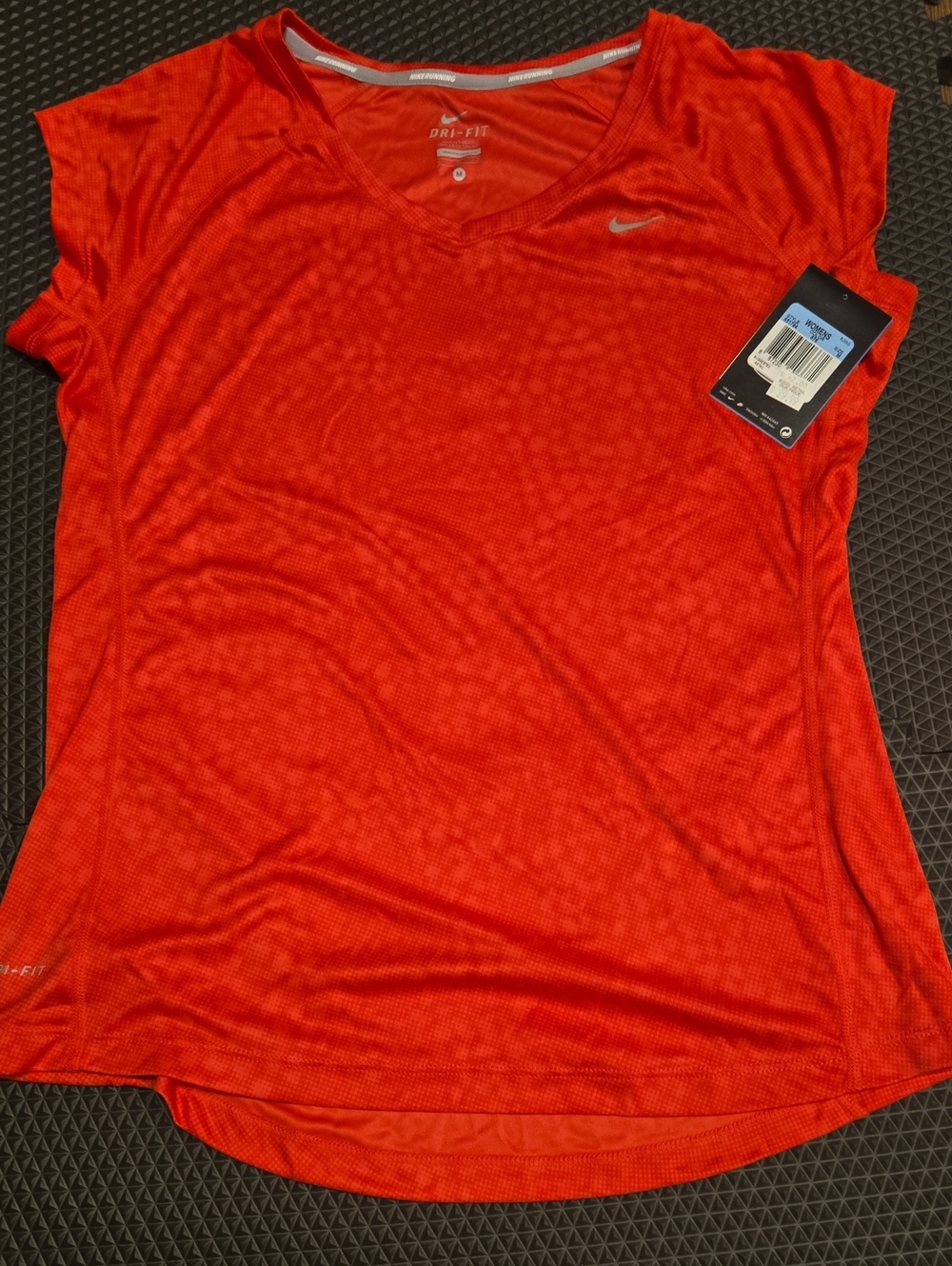 Nike Women's Short-Sleeve Dri-FIT Tee — Bright Red